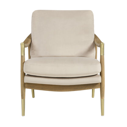 Langford Performance Velvet Accent Armchair by Furniture For America