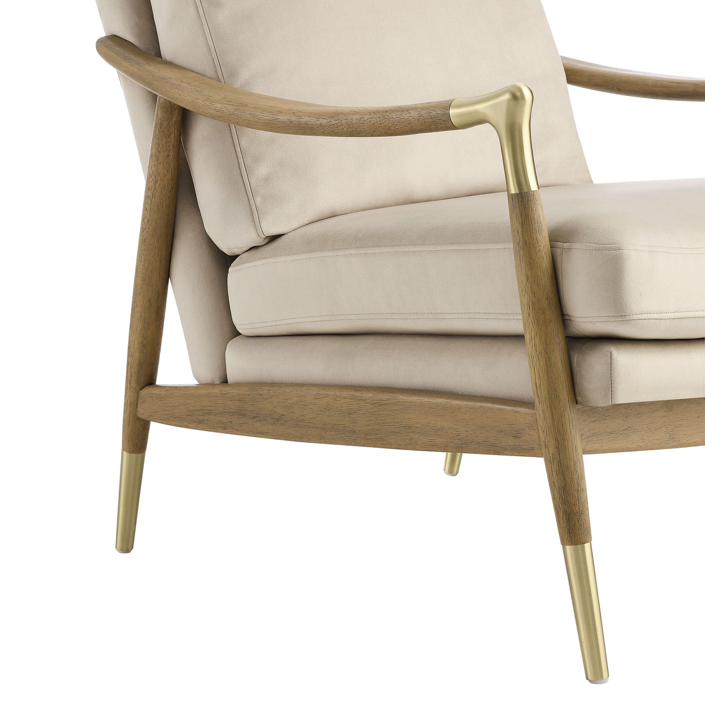 Langford Performance Velvet Accent Armchair by Furniture For America