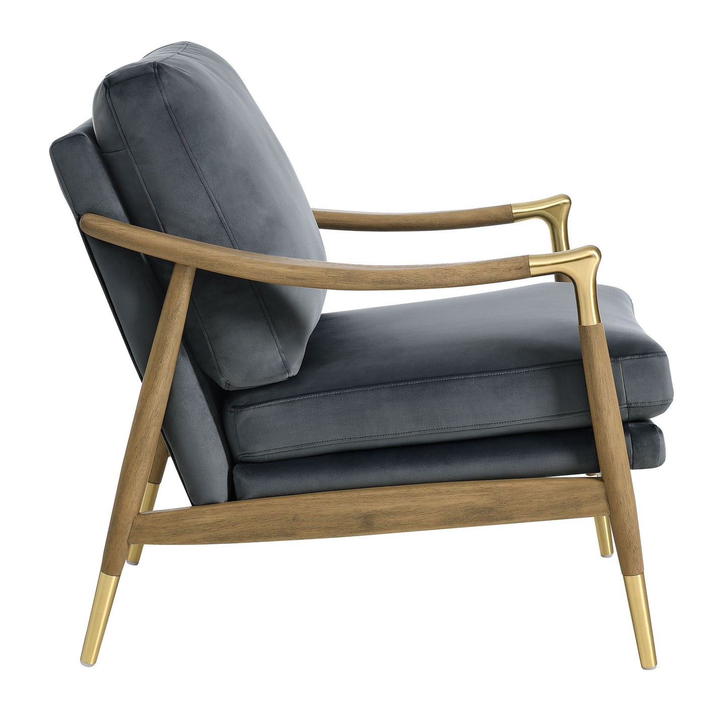 Langford Performance Velvet Accent Armchair by Furniture For America