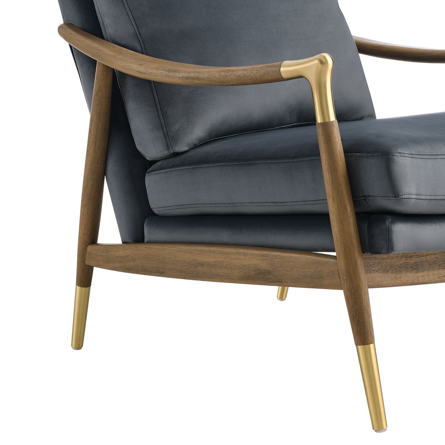 Langford Performance Velvet Accent Armchair by Furniture For America