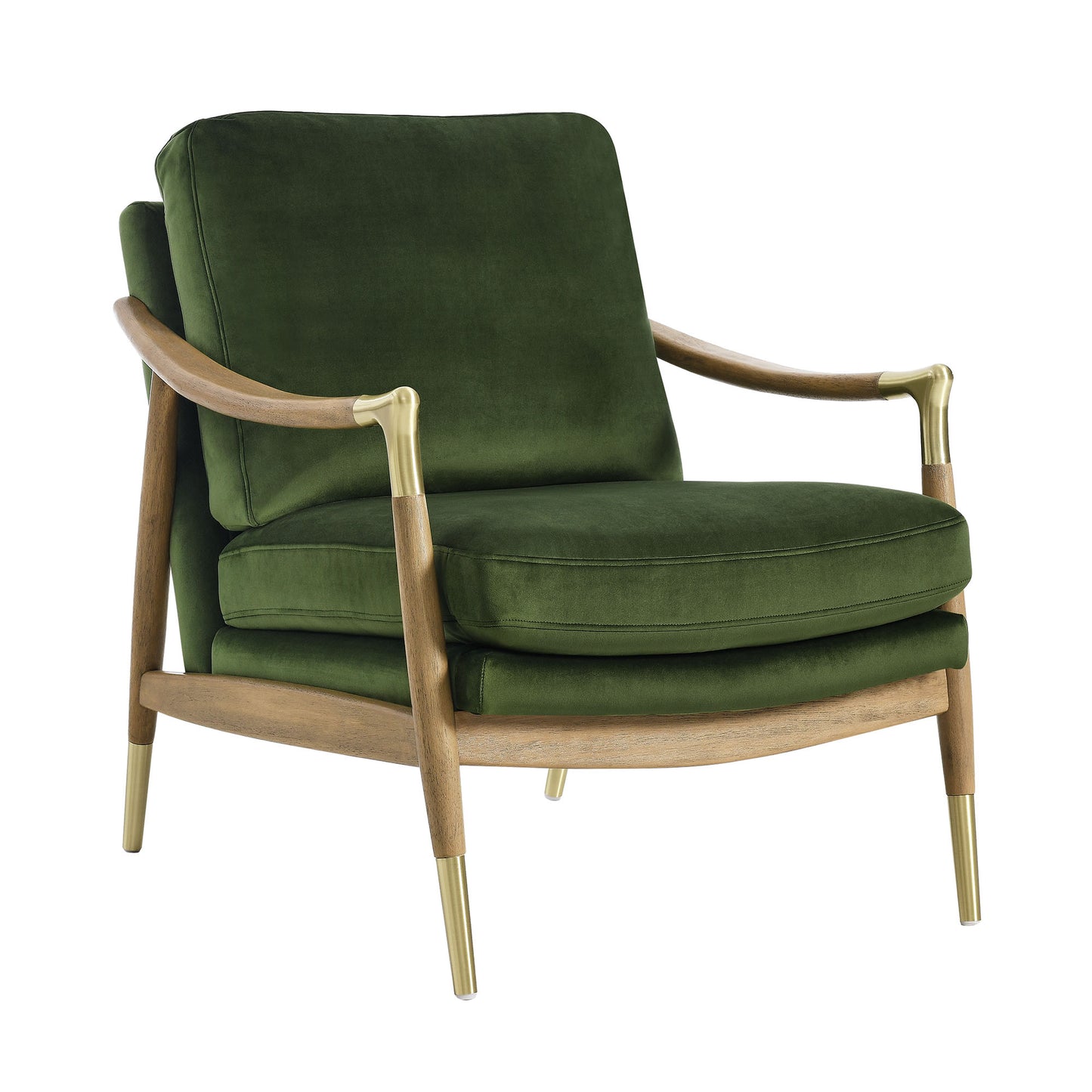 Langford Performance Velvet Accent Armchair by Furniture For America