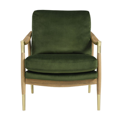 Langford Performance Velvet Accent Armchair by Furniture For America