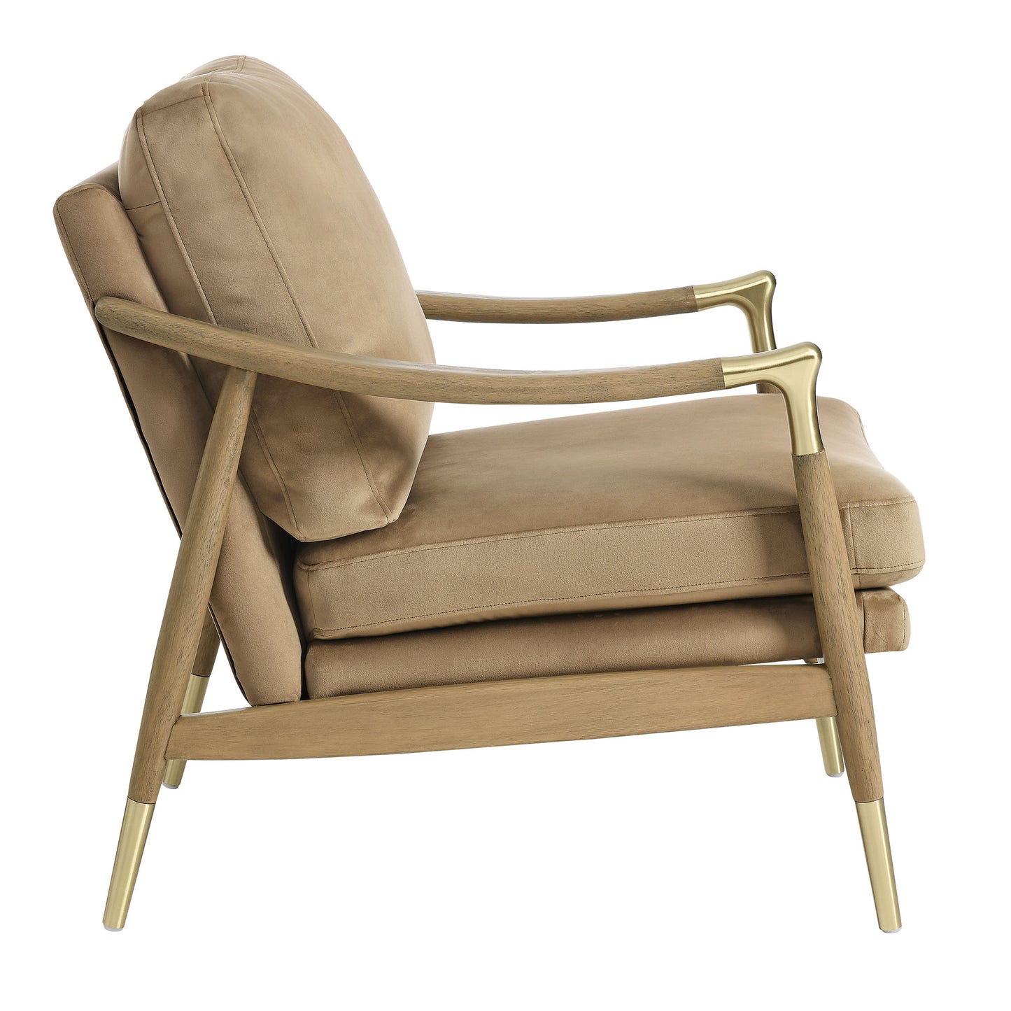 Langford Performance Velvet Accent Armchair by Furniture For America