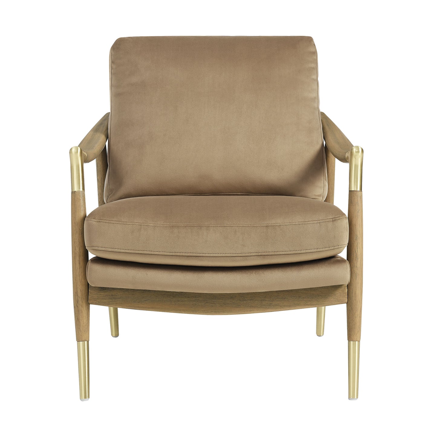 Langford Performance Velvet Accent Armchair by Furniture For America
