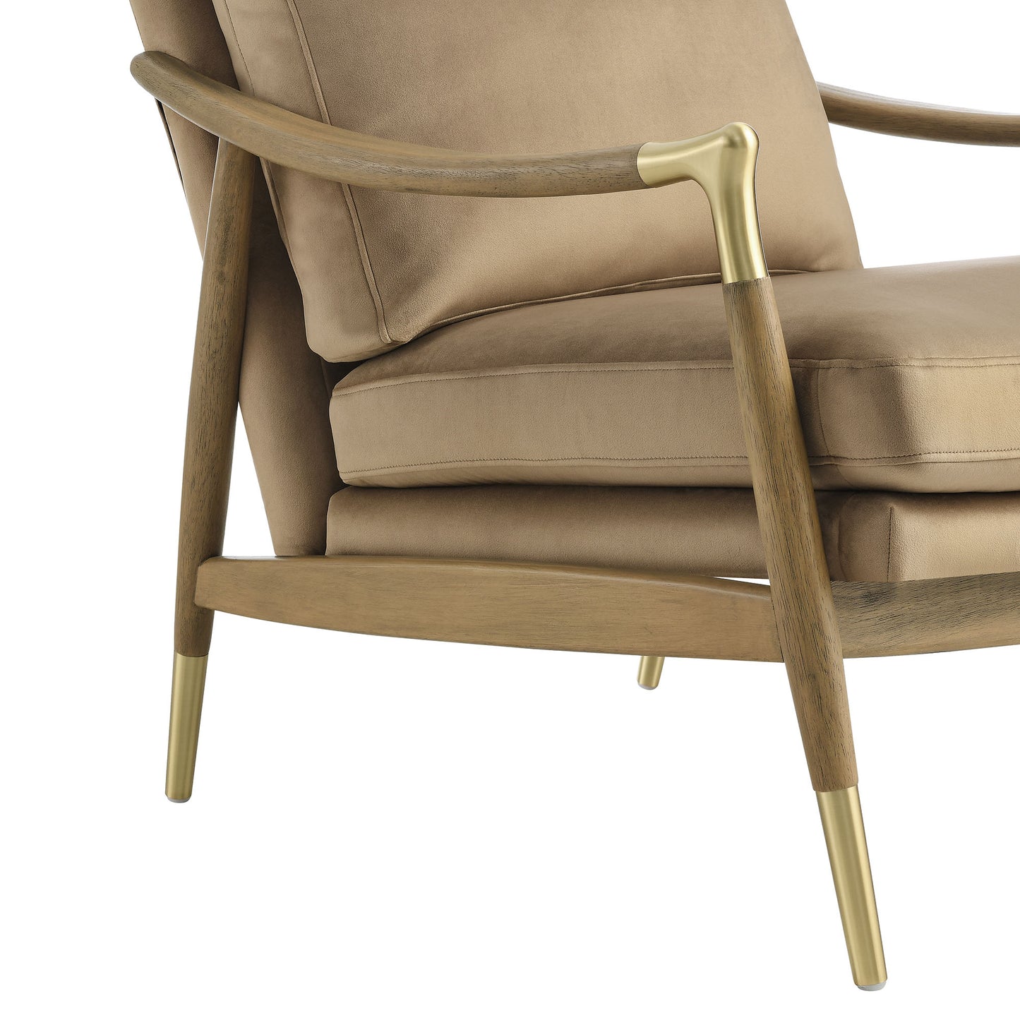 Langford Performance Velvet Accent Armchair by Furniture For America