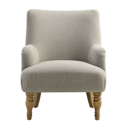 Ellington Fabric Upholstered Accent Armchair in Linen