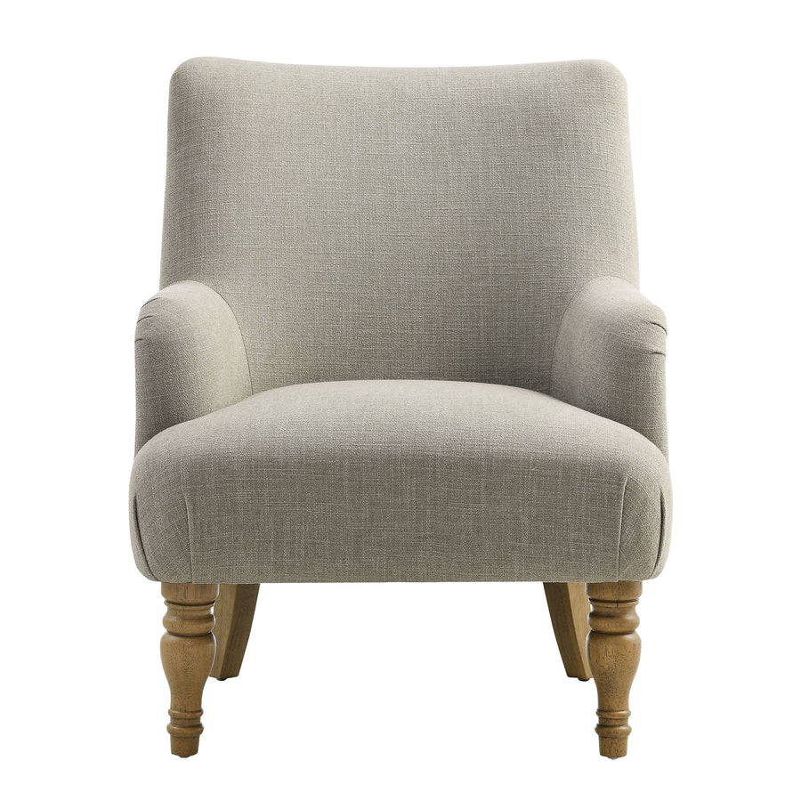 Romilly Fabric Upholstered Accent Armchair in Linen