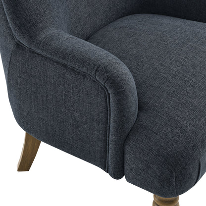 Ellington Fabric Upholstered Accent Armchair by Furniture For America