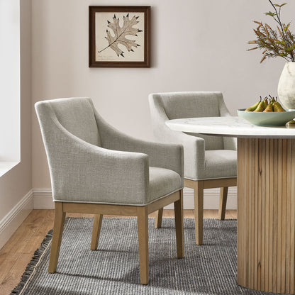 Alton Fabric Upholstered Dining Armchair by Furniture For America