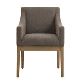 Vivienne Fabric Upholstered Dining Armchair in Mocha Natural