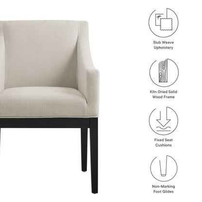 Alton Fabric Upholstered Dining Armchair by Furniture For America