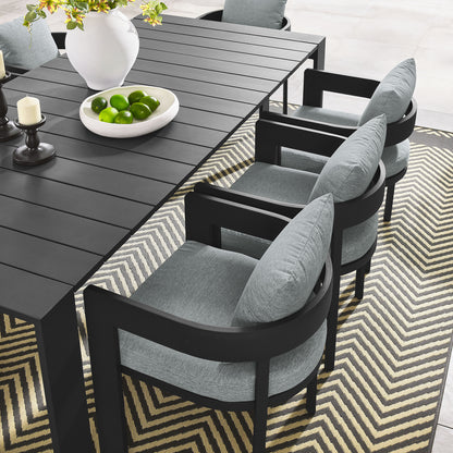 Tahoe 9-Piece Outdoor Patio Aluminum Dining Set by Furniture For America