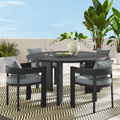 Tahoe 5-Piece Outdoor Patio Aluminum Dining Set by Furniture For America