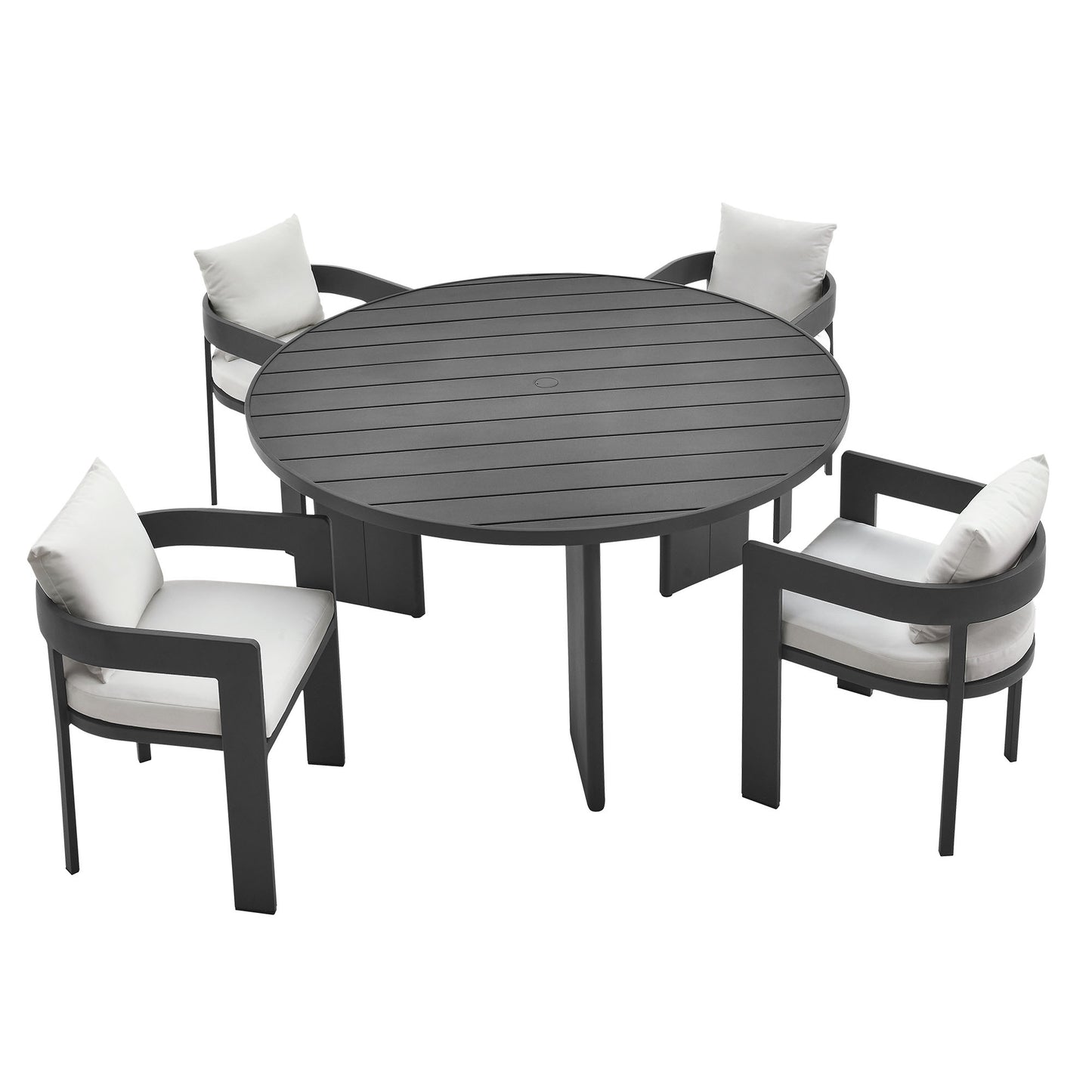 Tahoe 5-Piece Outdoor Patio Aluminum Dining Set by Furniture For America