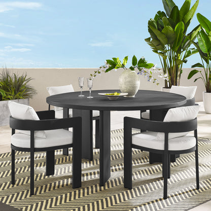 Tahoe 5-Piece Outdoor Patio Aluminum Dining Set by Furniture For America