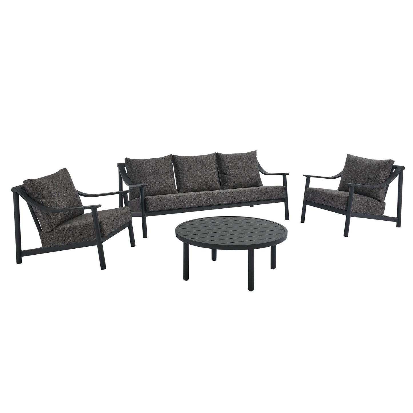 Terrace 4-Piece Outdoor Patio Aluminum Furniture Set by Furniture For America