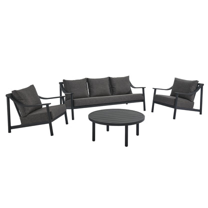 Terrace 4-Piece Outdoor Patio Aluminum Furniture Set by Furniture For America