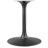 Lumen 60" Round Pedestal Solid Wood Dining Table in Black Walnut