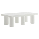 Coralie 54" Rectangular Coffee Table in White