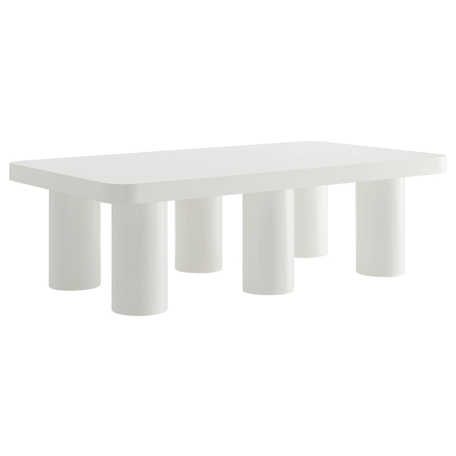 Coralie 54" Rectangular Coffee Table in White