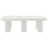 Coralie 54" Rectangular Coffee Table in White