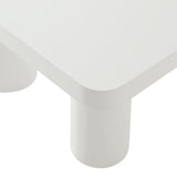 Coralie 54" Rectangular Coffee Table in White
