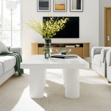 Coralie 54" Rectangular Coffee Table in White