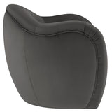 Linus Performance Velvet Accent Chair in Storm Gray