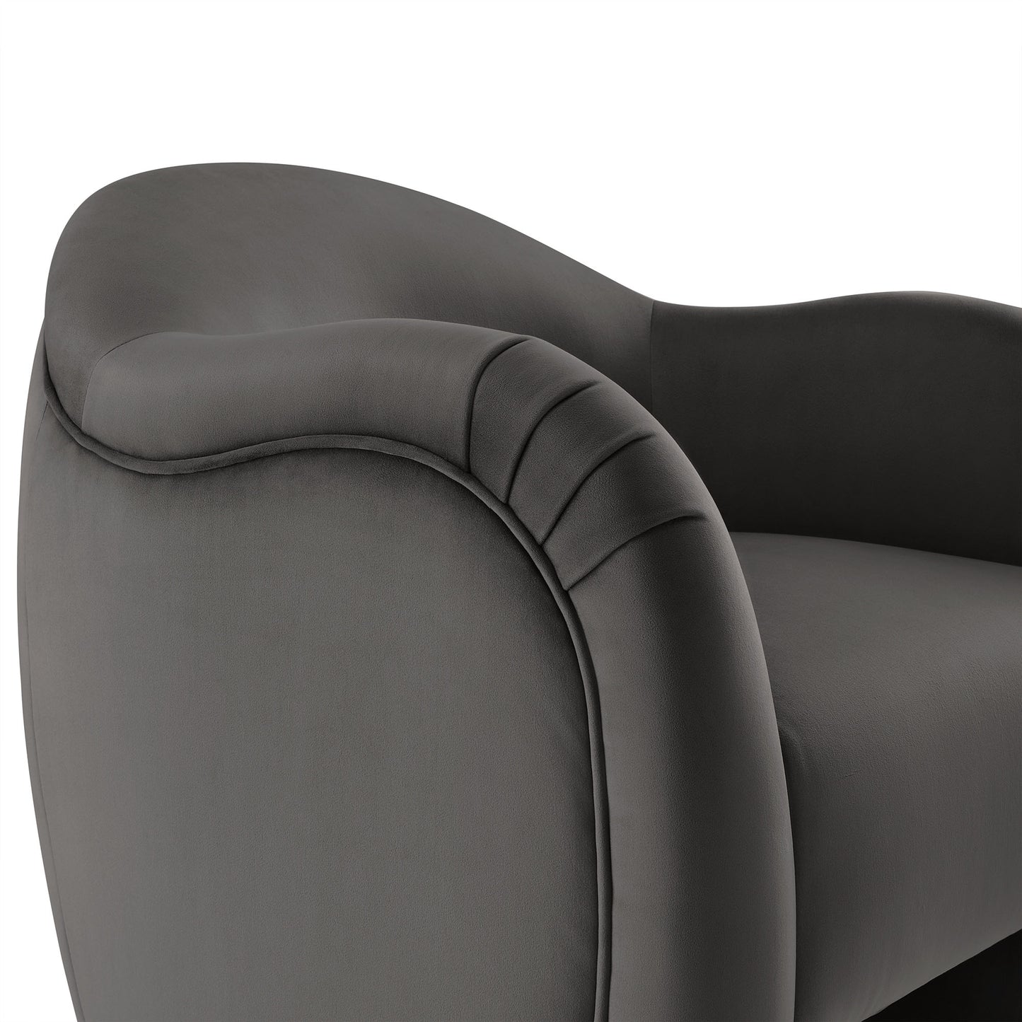 Compose Performance Velvet Accent Chair by Furniture For America