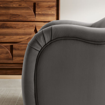 Compose Performance Velvet Accent Chair by Furniture For America