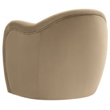 Linus Performance Velvet Accent Chair in Taupe
