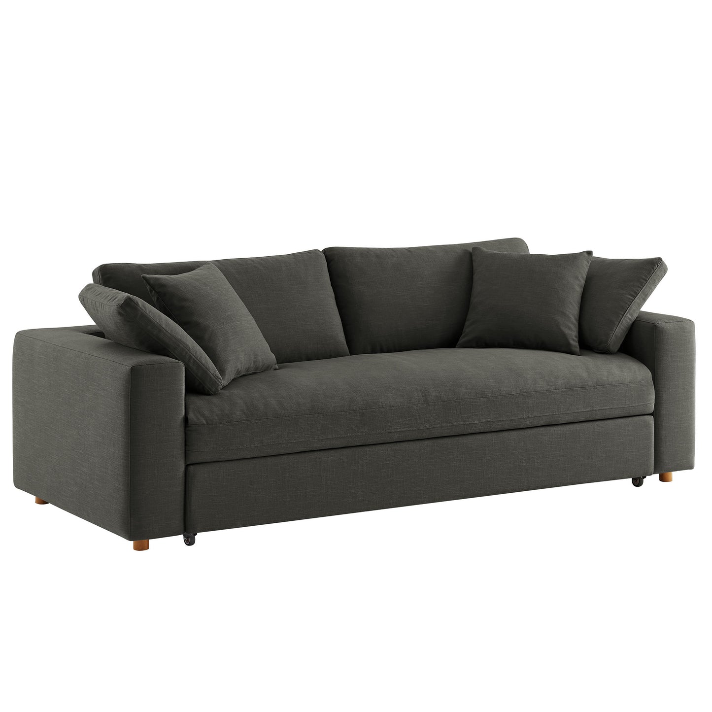 Commix Down Filled Overstuffed Sleeper Sofa by Furniture For America