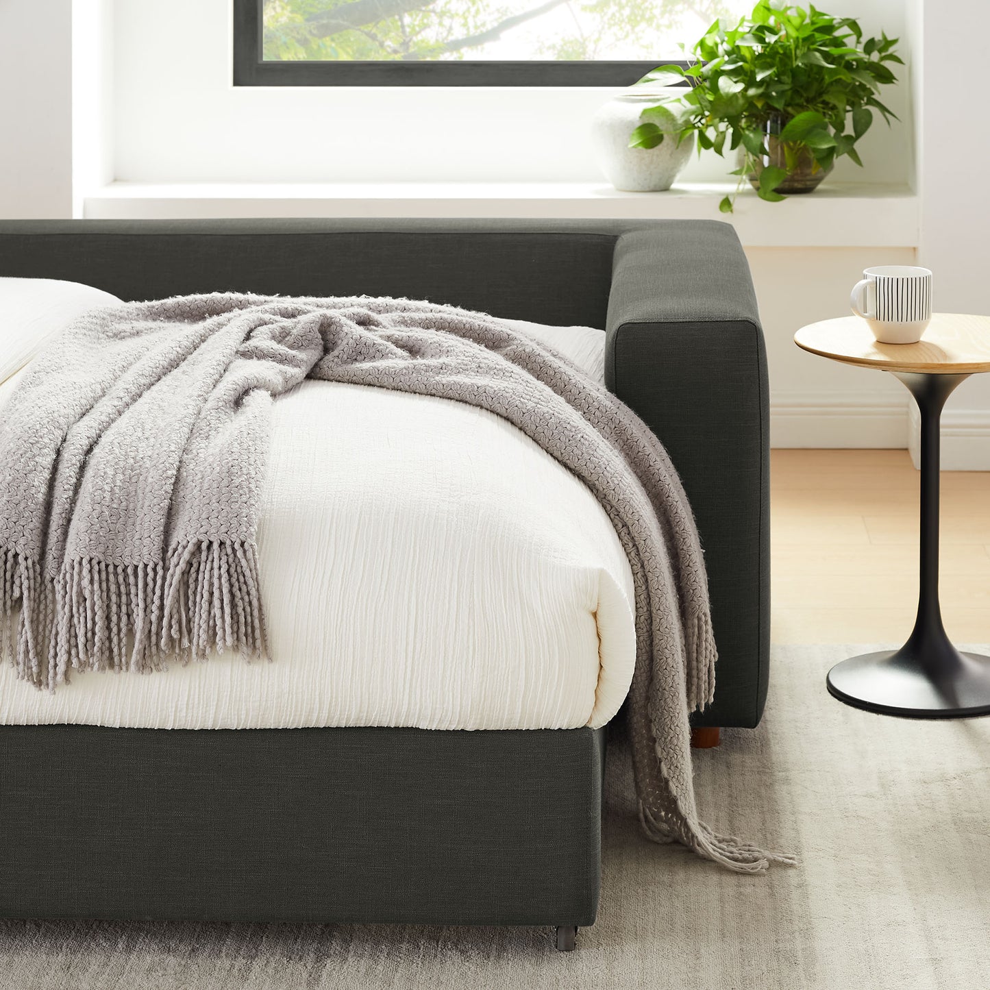 Commix Down Filled Overstuffed Sleeper Sofa by Furniture For America