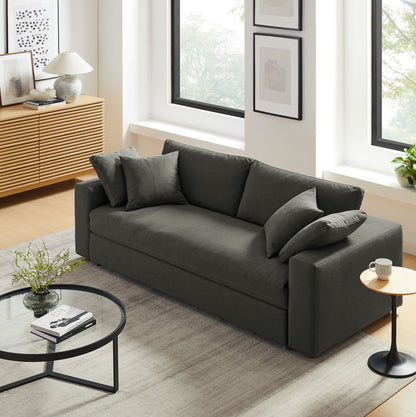 Commix Down Filled Overstuffed Sleeper Sofa by Furniture For America