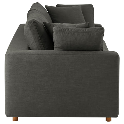 Commix Down Filled Overstuffed Sleeper Sofa by Furniture For America