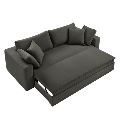 Commix Down Filled Overstuffed Sleeper Sofa by Furniture For America