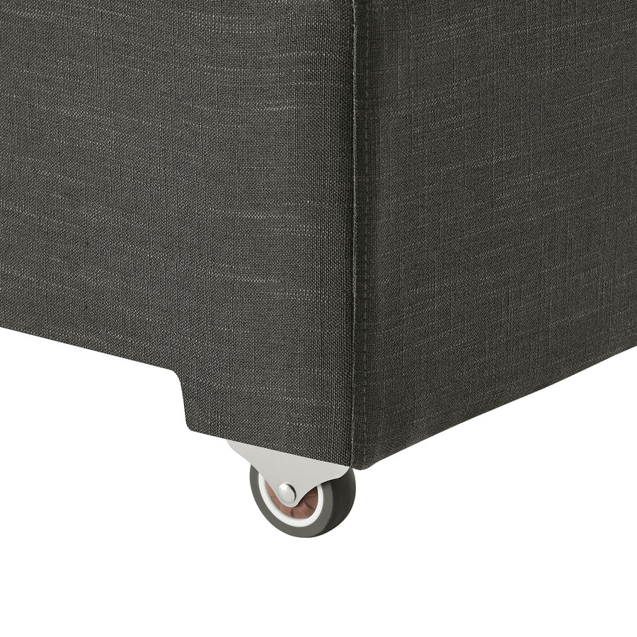 Linden Down Filled Overstuffed Sleeper Sofa in Gray