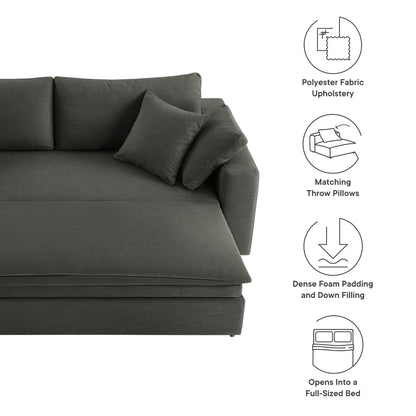 Commix Down Filled Overstuffed Sleeper Sofa by Furniture For America