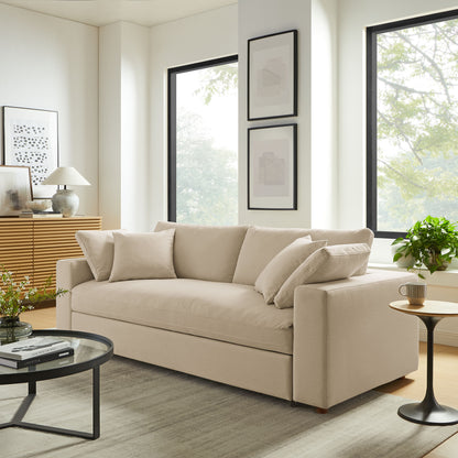 Commix Down Filled Overstuffed Sleeper Sofa by Furniture For America
