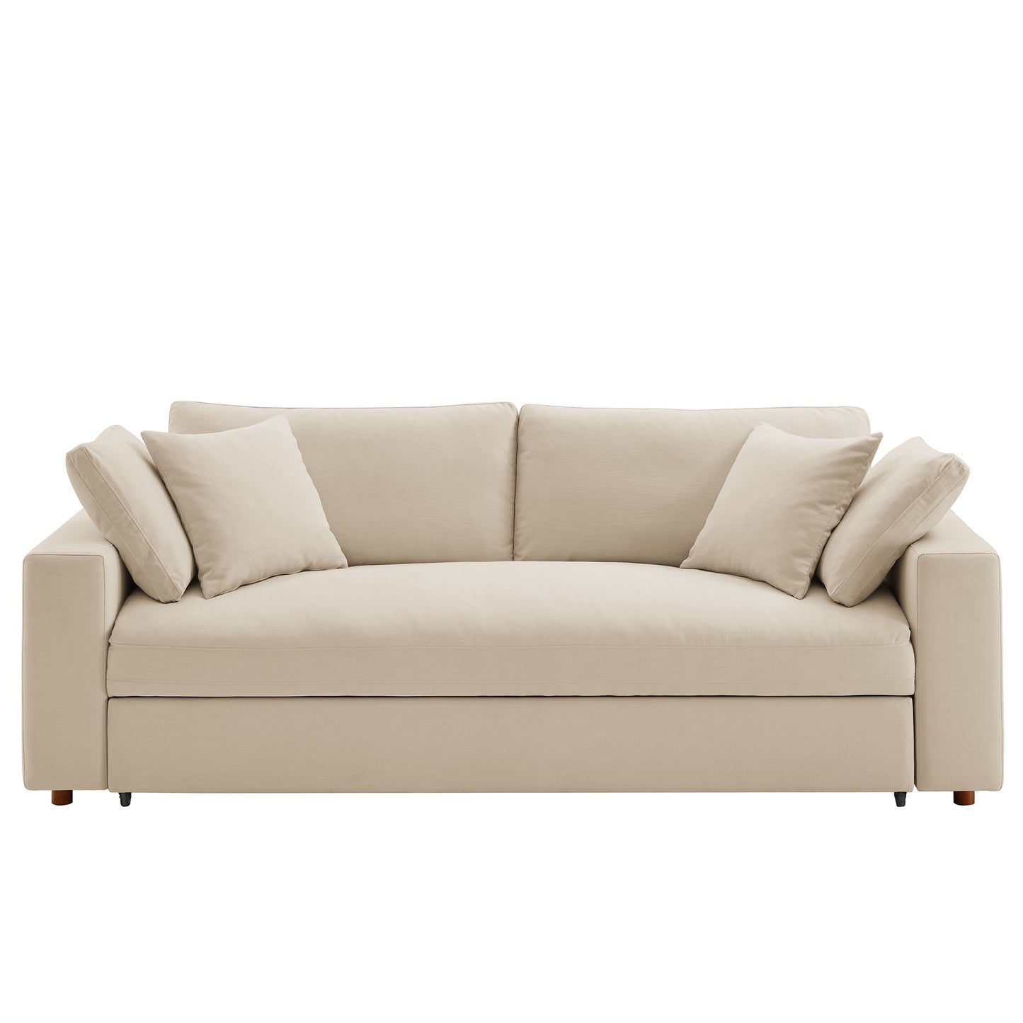 Commix Down Filled Overstuffed Sleeper Sofa by Furniture For America