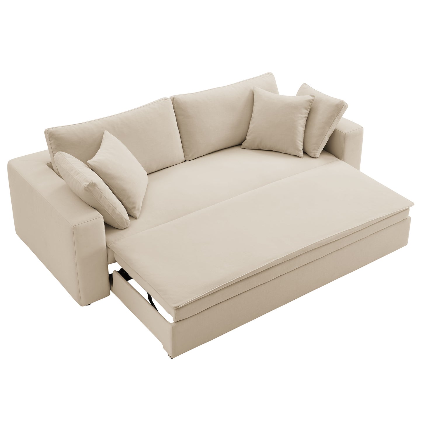 Commix Down Filled Overstuffed Sleeper Sofa by Furniture For America
