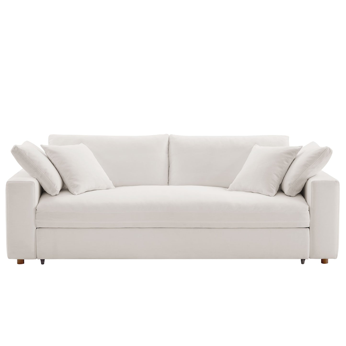 Commix Down Filled Overstuffed Sleeper Sofa by Furniture For America