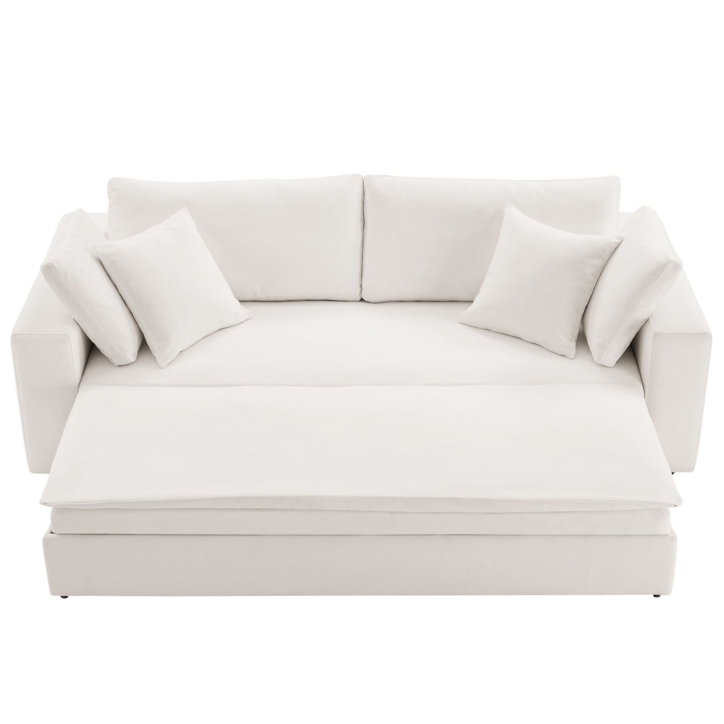 Commix Down Filled Overstuffed Sleeper Sofa by Furniture For America