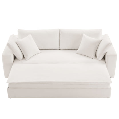 Commix Down Filled Overstuffed Sleeper Sofa by Furniture For America