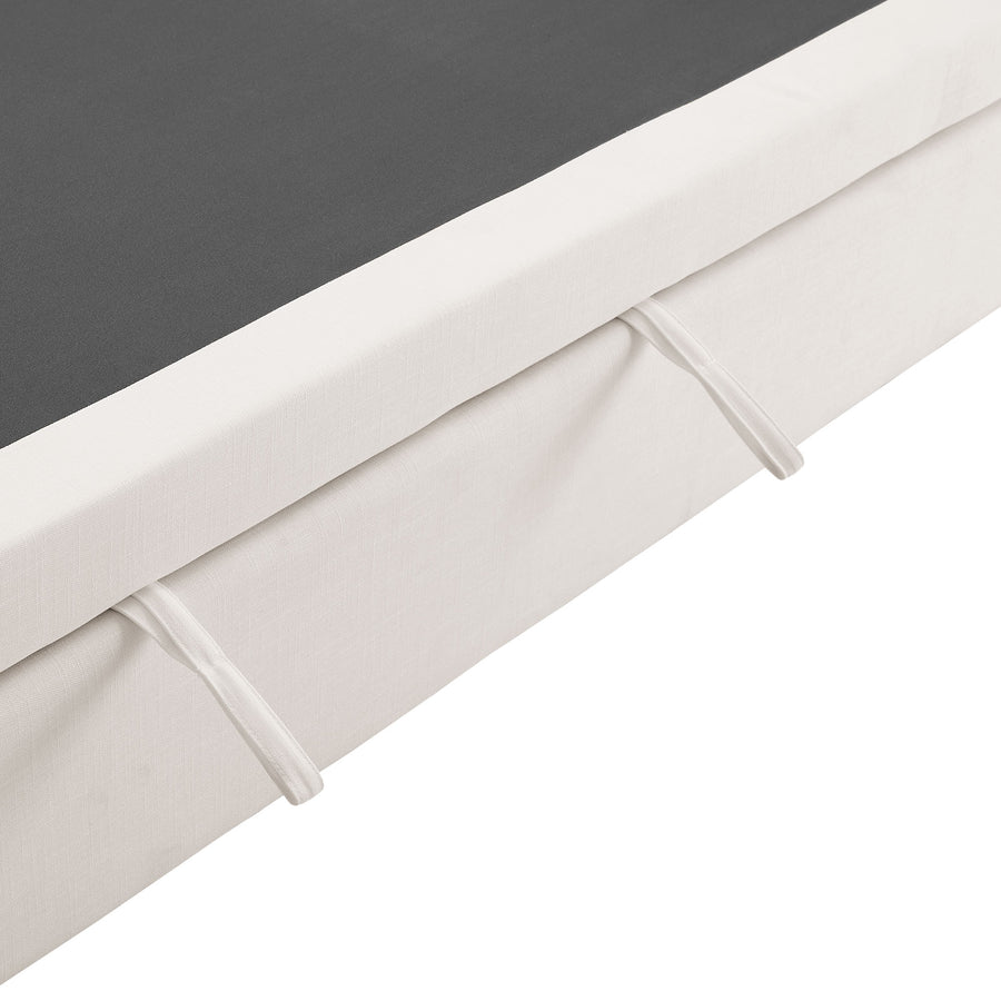 Linden Down Filled Overstuffed Sleeper Sofa in Pure White