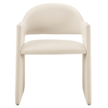 Talia Performance Velvet Dining Armchair by Furniture for America