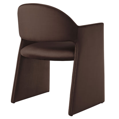 Talia Performance Velvet Dining Armchair by Furniture for America