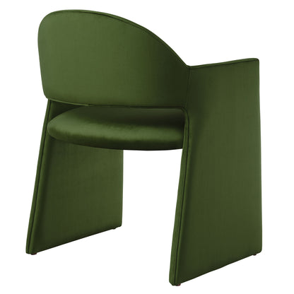 Talia Performance Velvet Dining Armchair by Furniture for America