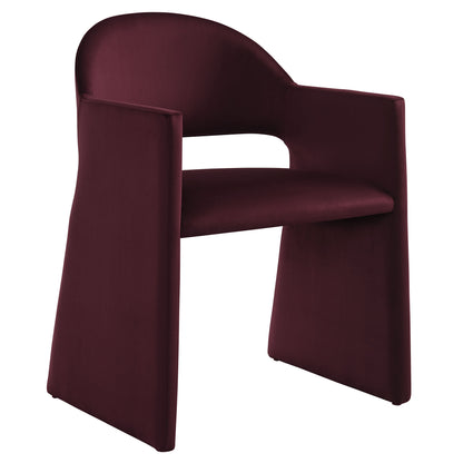 Talia Performance Velvet Dining Armchair by Furniture for America