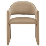 Quartz Performance Velvet Dining Armchair in Taupe